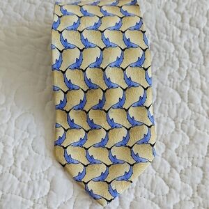 🦈HP🦈The Nature Conservancy Silver Tip Shark Vintage Silk Tie